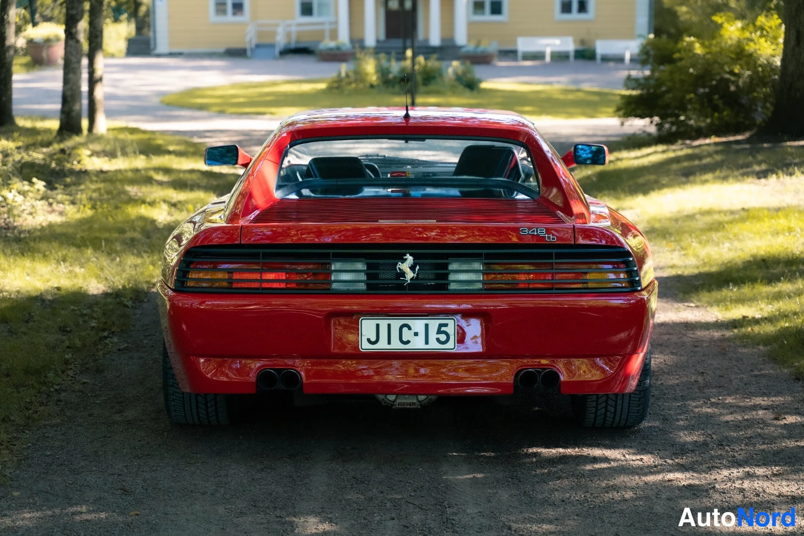 Red Ferrari 348 1991, rear, photo 6