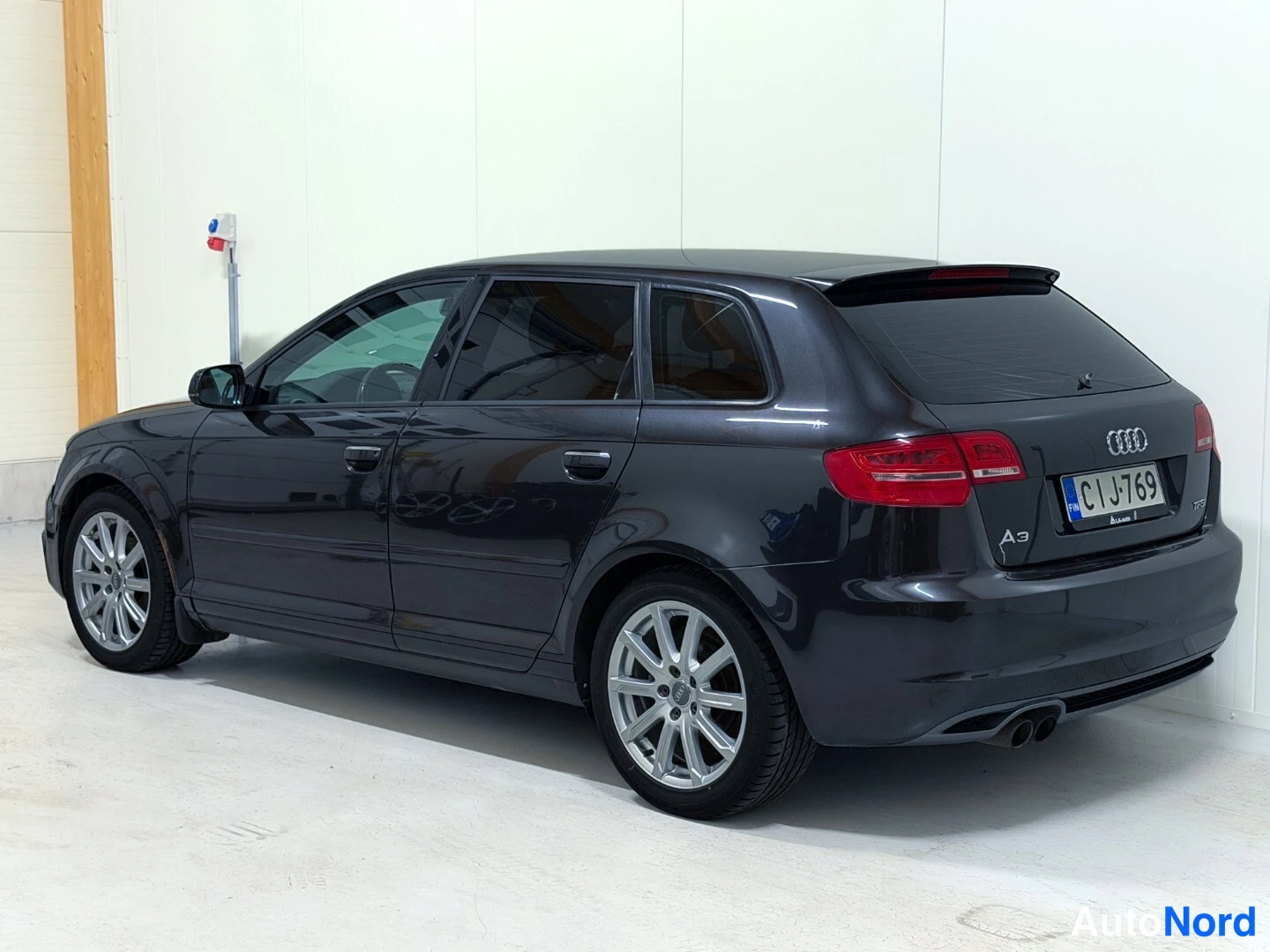 Black Audi A3 2011, rear three-quarter, photo 4
