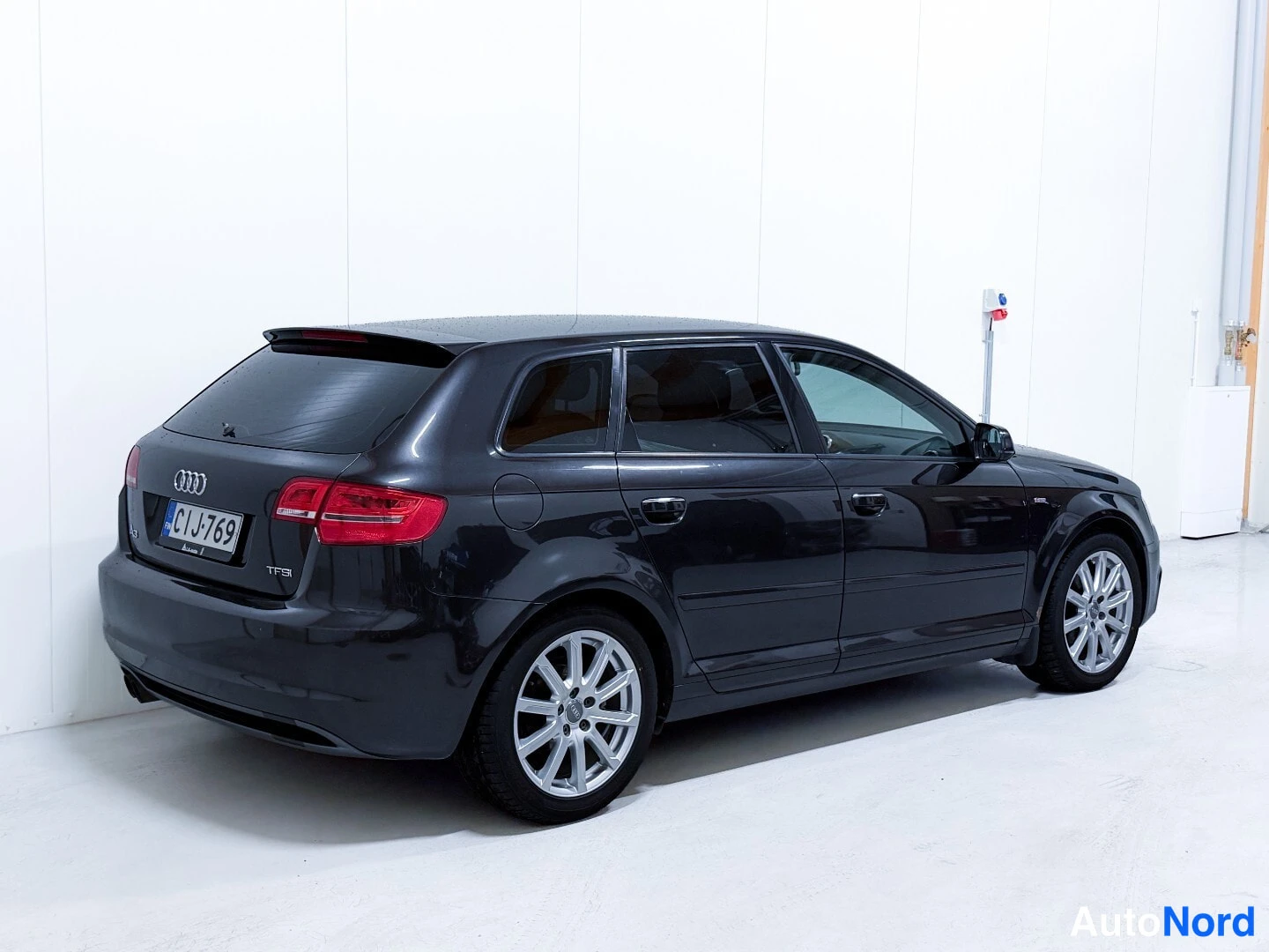 Black Audi A3 2011, rear three-quarter, photo 5
