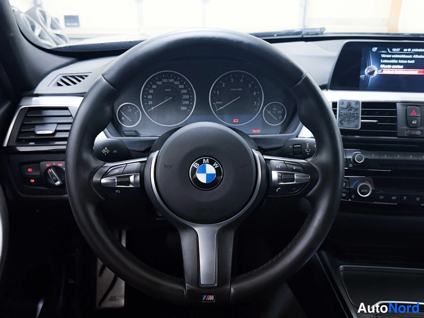 Black BMW 330e 2017, detail, photo 14