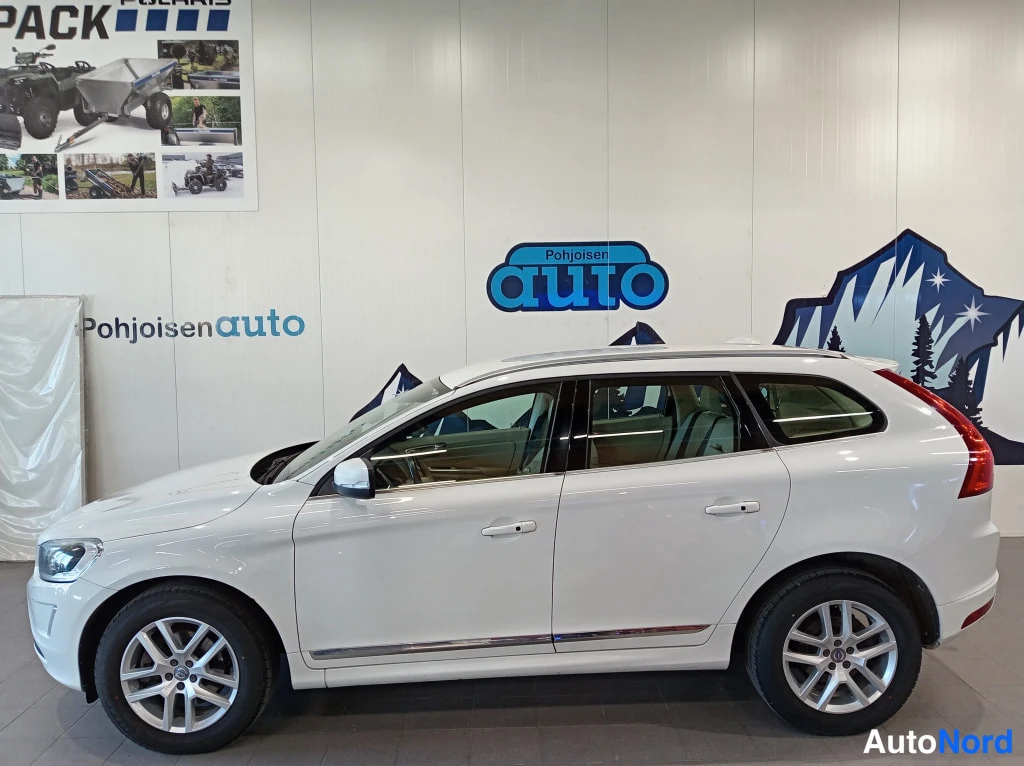 Valkoinen Volvo XC60 2017, etuviisto, keula vasemmalle, kuva 2