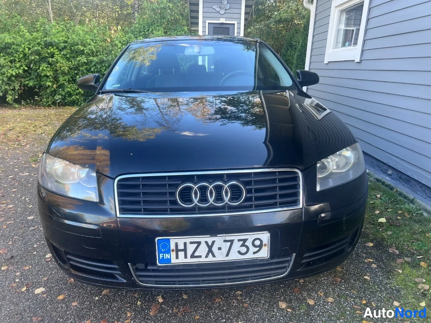Black Audi A3 Sportback 2004, front, photo 2