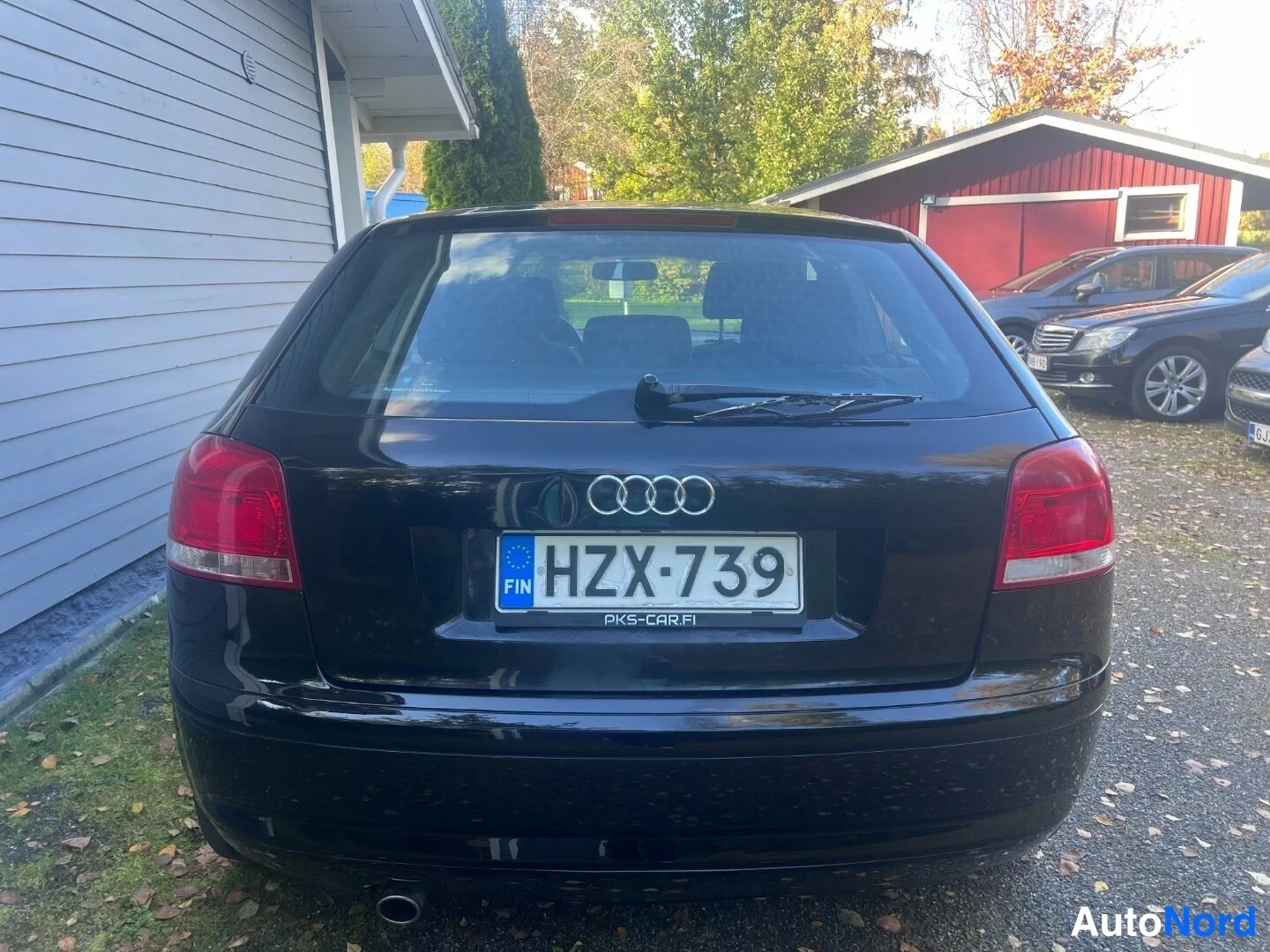 Black Audi A3 Sportback 2004, rear, photo 5
