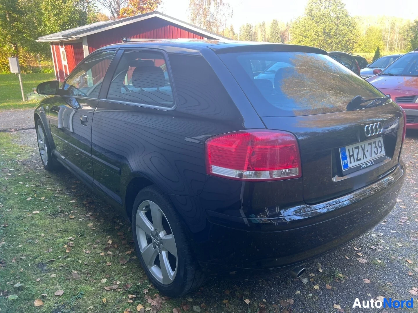 Black Audi A3 Sportback 2004, rear three-quarter, photo 4