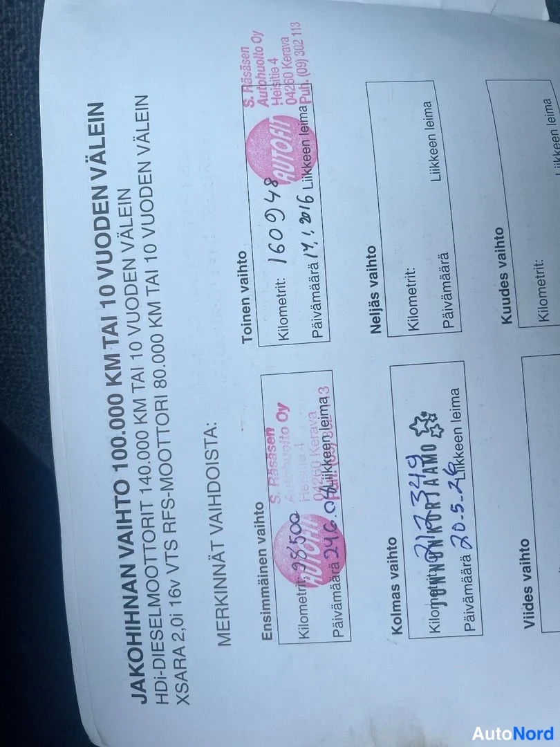 Citroen Xsara 2003, document, photo 11