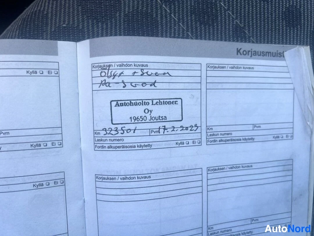Blue Ford Transit 2007, document, photo 15