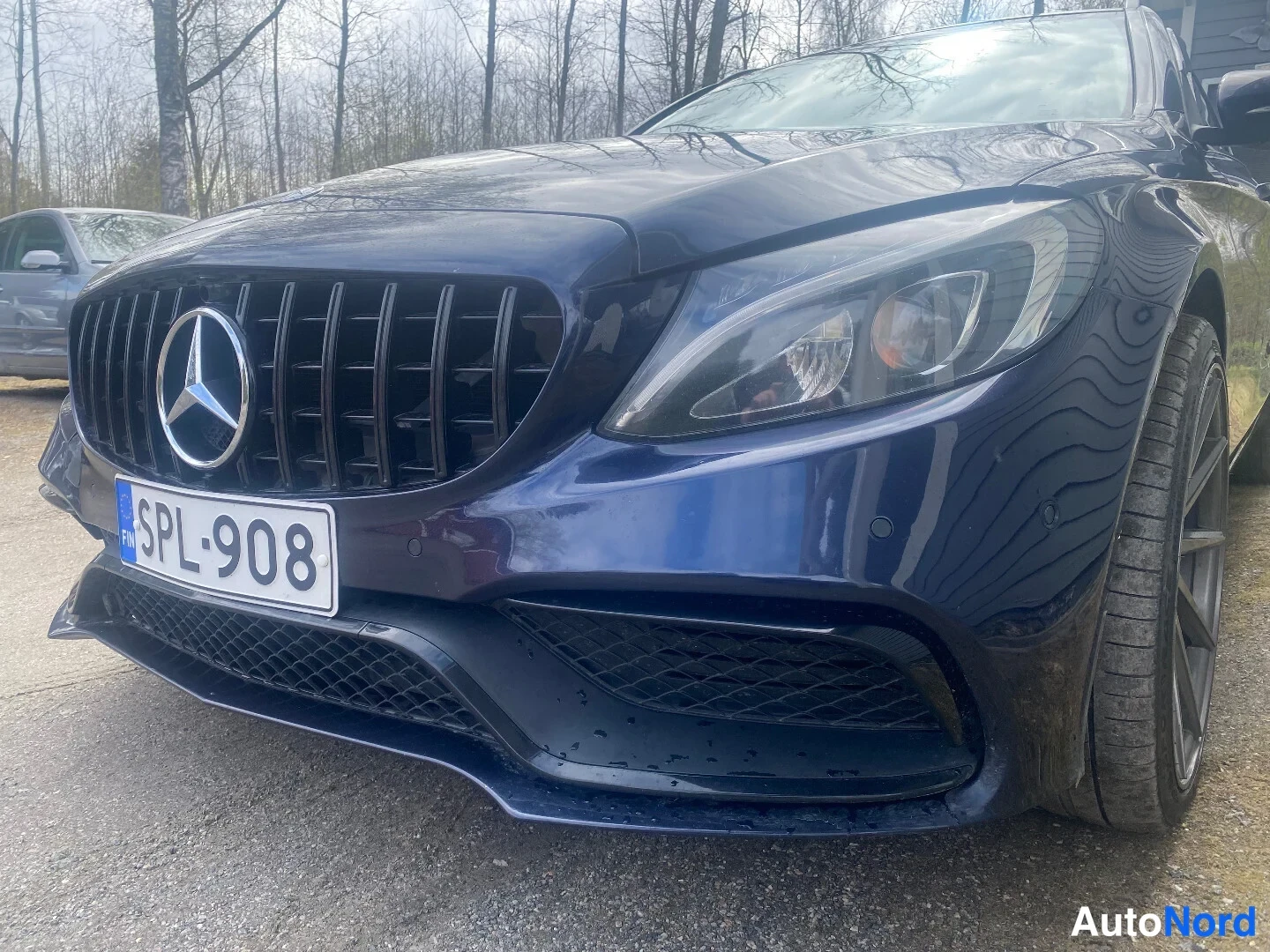 Blue Mercedes-Benz C 200 BlueTEC 2015, detail, photo 8