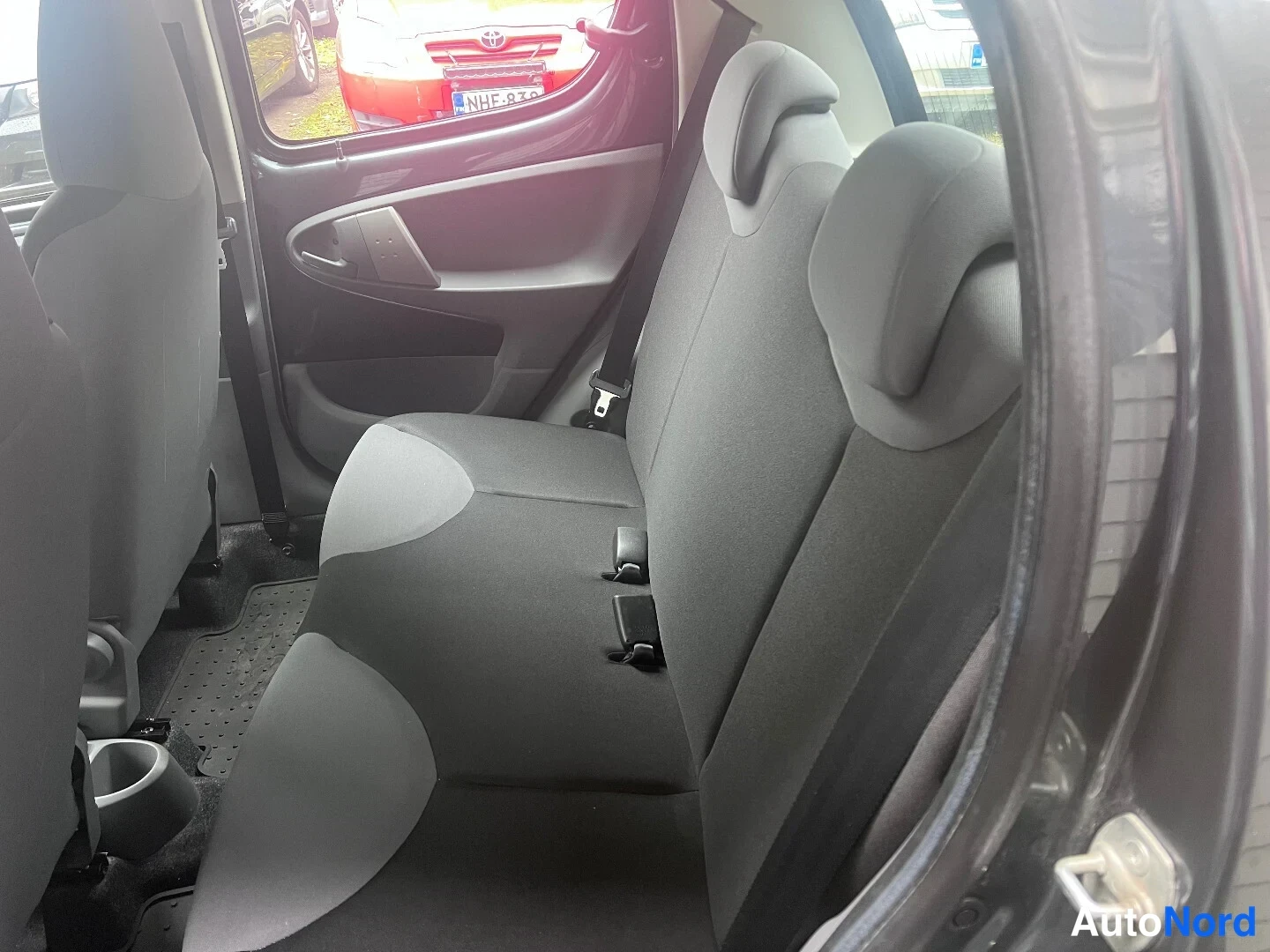 Grey Peugeot 107 2011, rear seats, photo 8