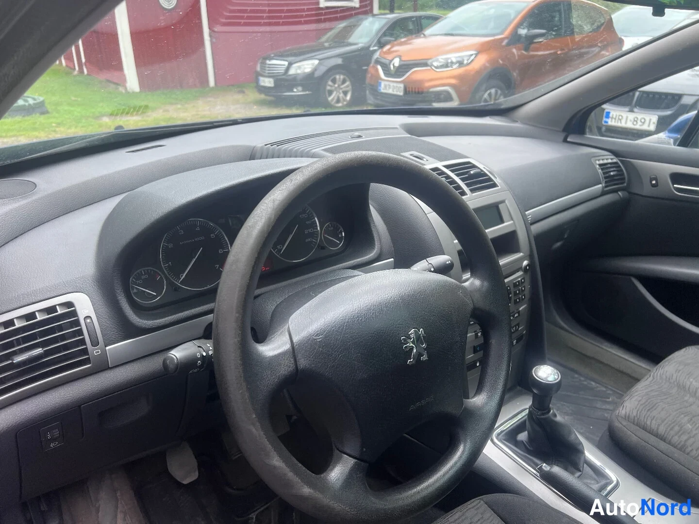 Blue Peugeot 407 2006, cockpit, photo 5