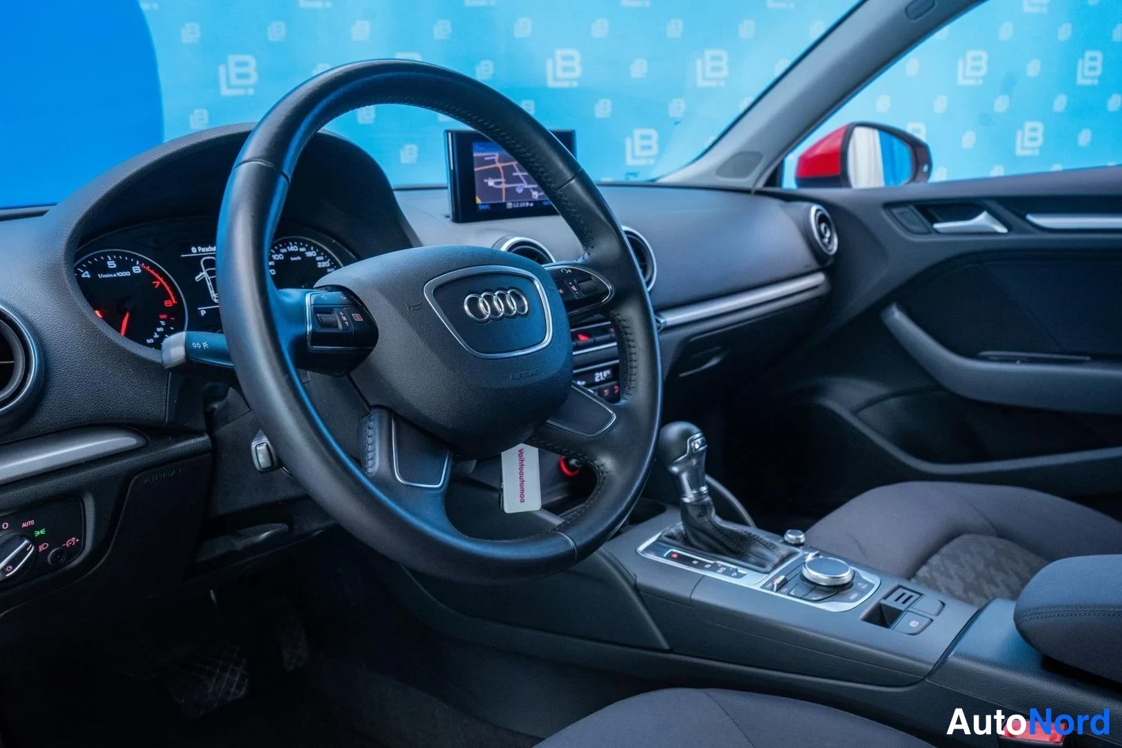 Red Audi A3 2013, cockpit, photo 9