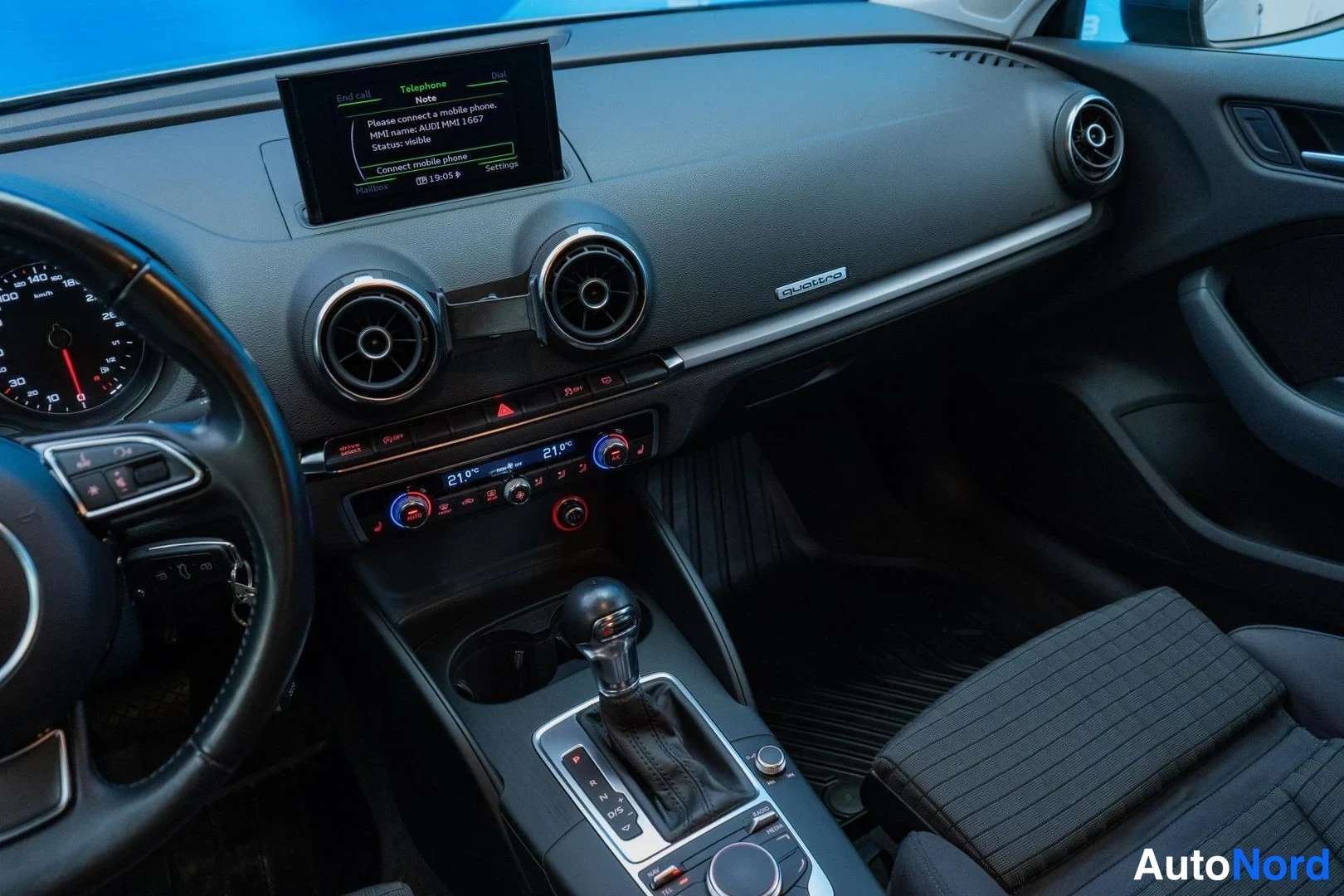 Grey Audi A3 2013, cockpit, photo 10