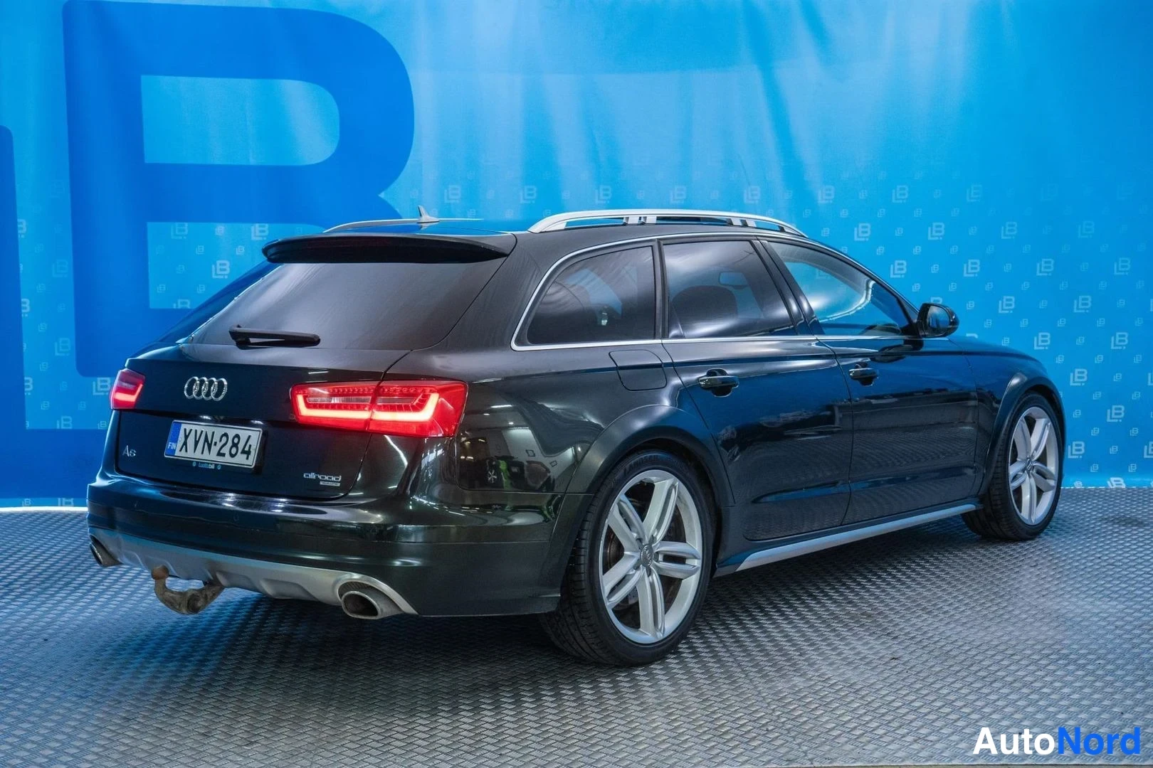 Green Audi A6 Allroad 2013, rear three-quarter, photo 6