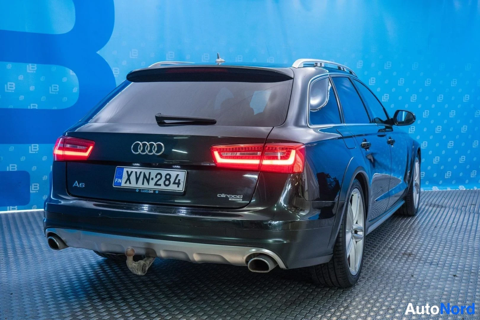 Green Audi A6 Allroad 2013, rear three-quarter, photo 4