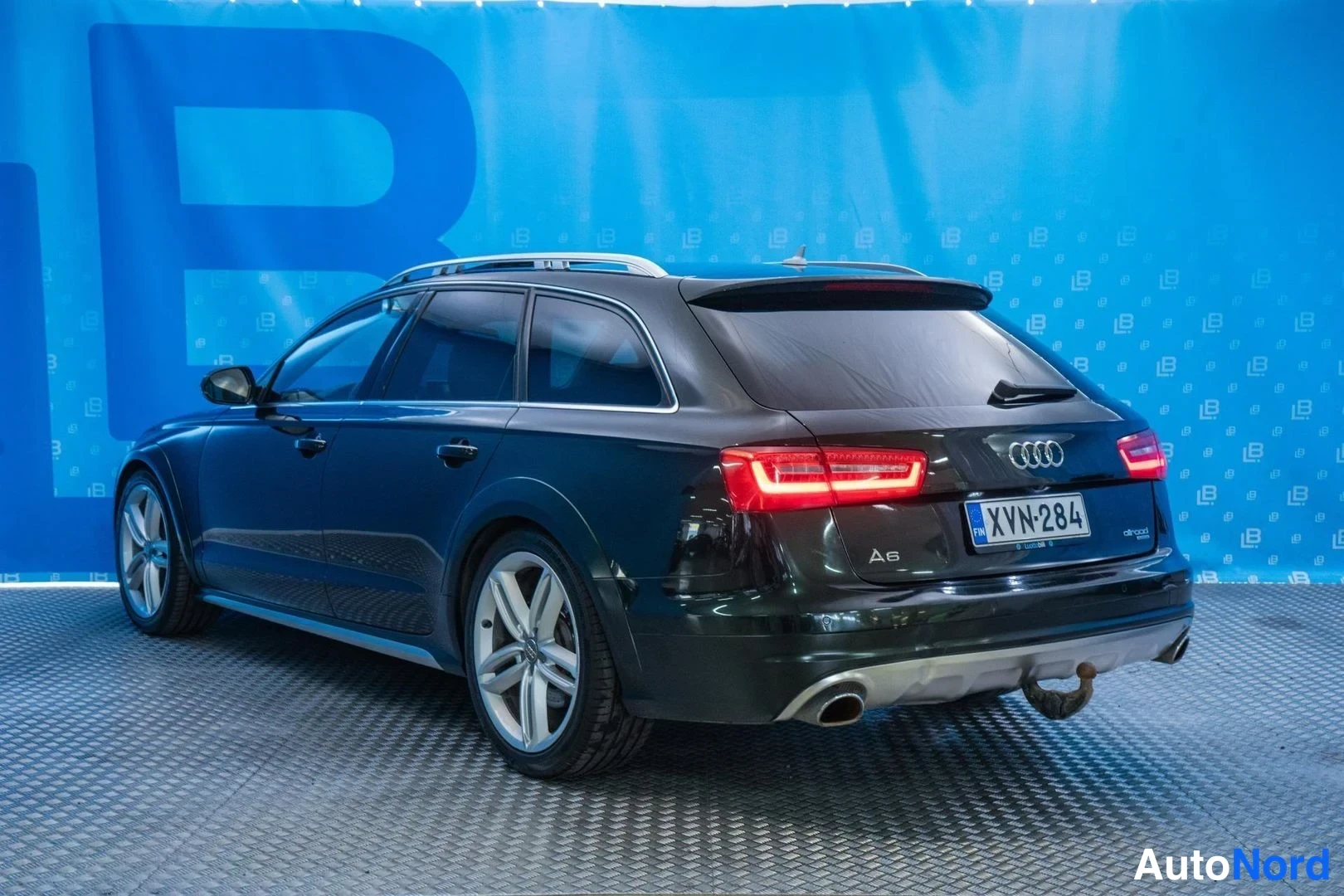 Green Audi A6 Allroad 2013, rear three-quarter, photo 5