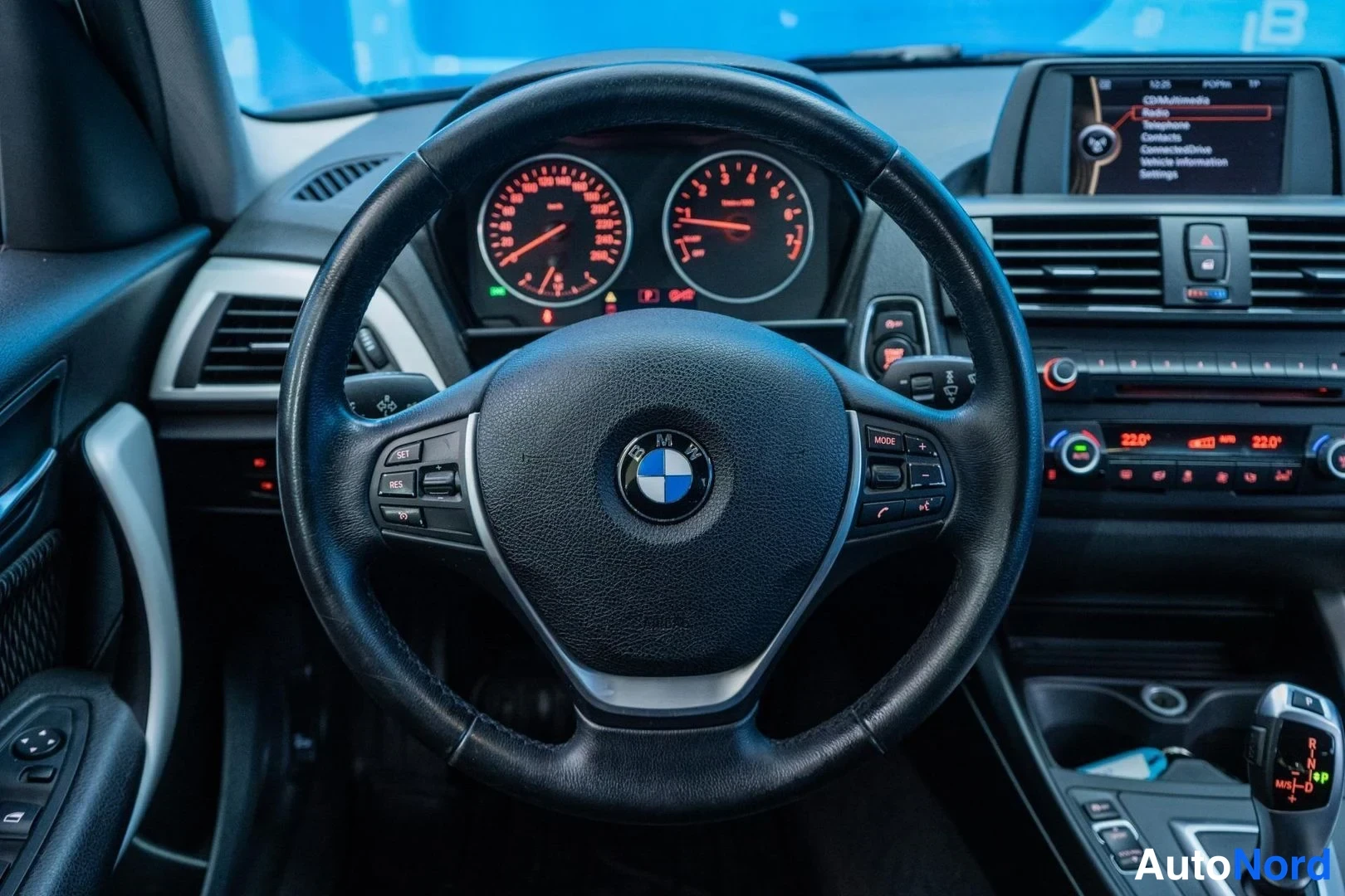 Black BMW 116i 2013, cockpit, photo 8