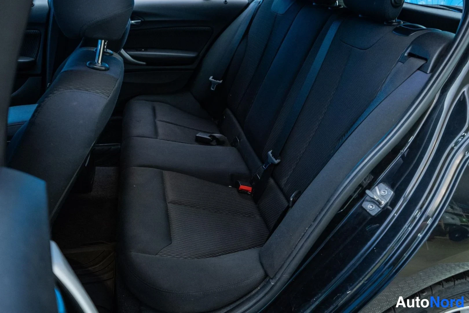 Black BMW 116i 2013, rear seats, photo 12