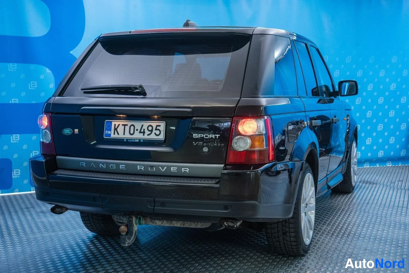 Black Land Rover Range Rover Sport 2008, rear three-quarter, photo 4