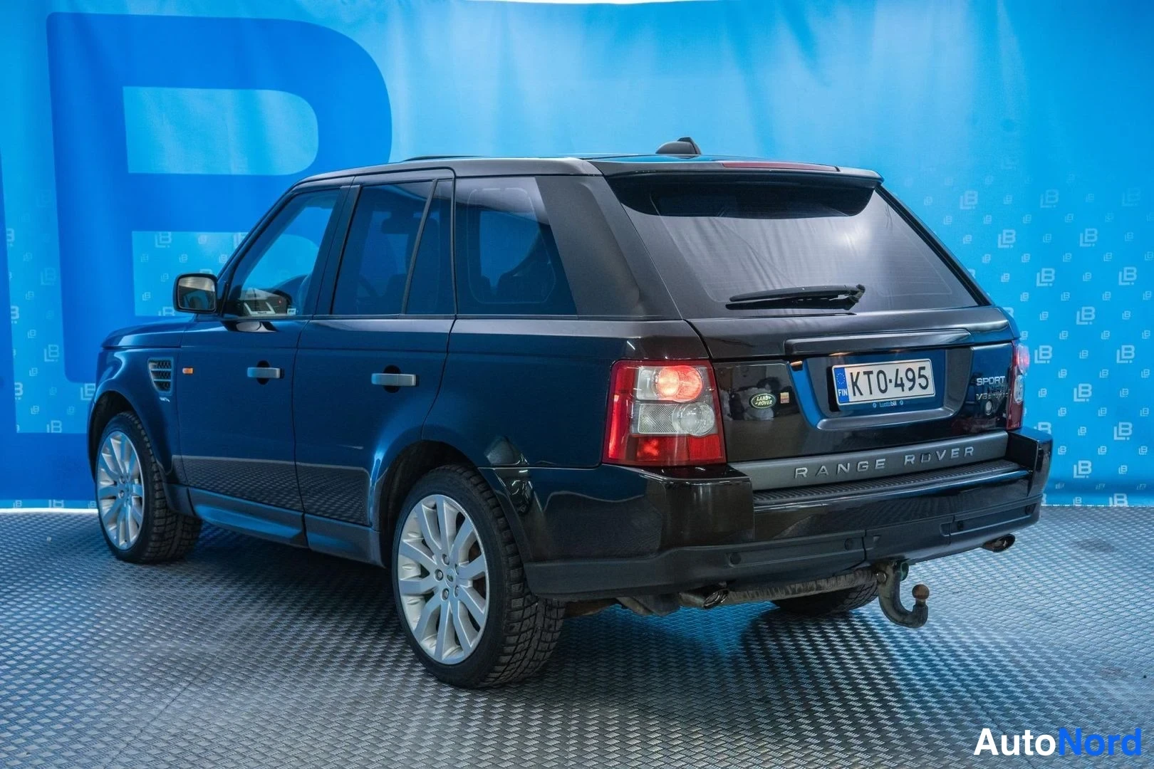 Black Land Rover Range Rover Sport 2008, rear three-quarter, photo 5