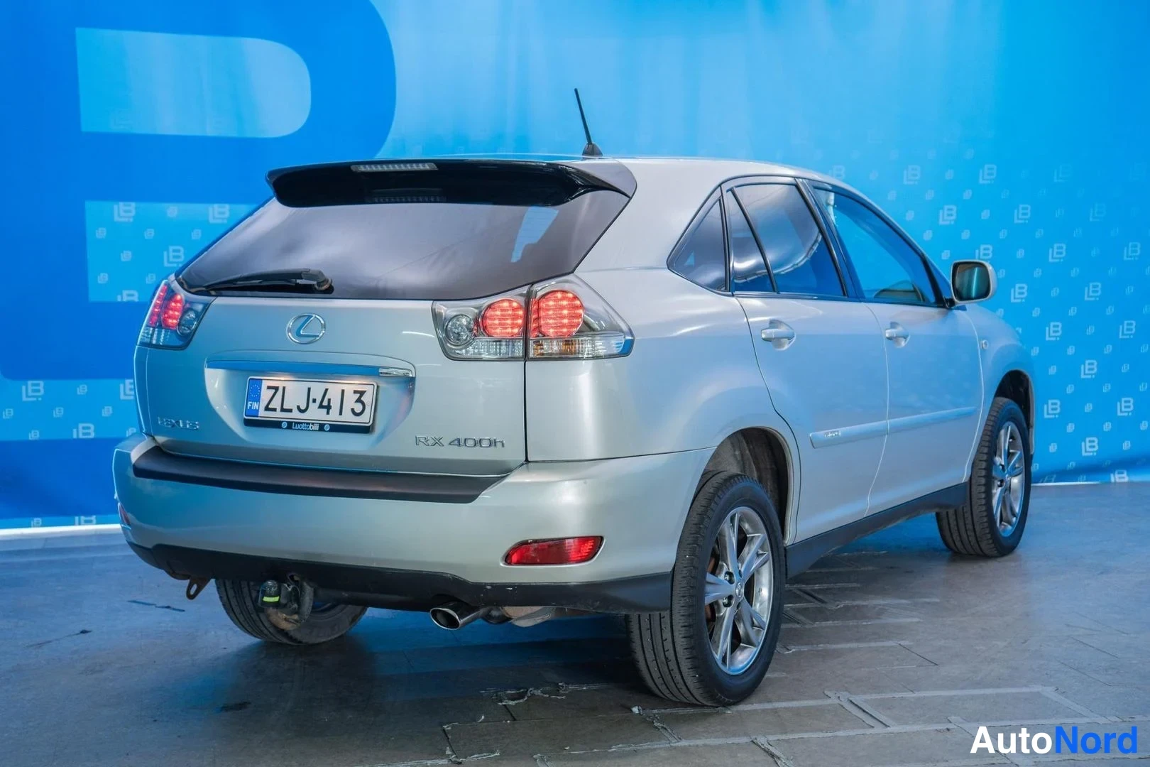 Grey Lexus RX 400h 2007, rear three-quarter, photo 6