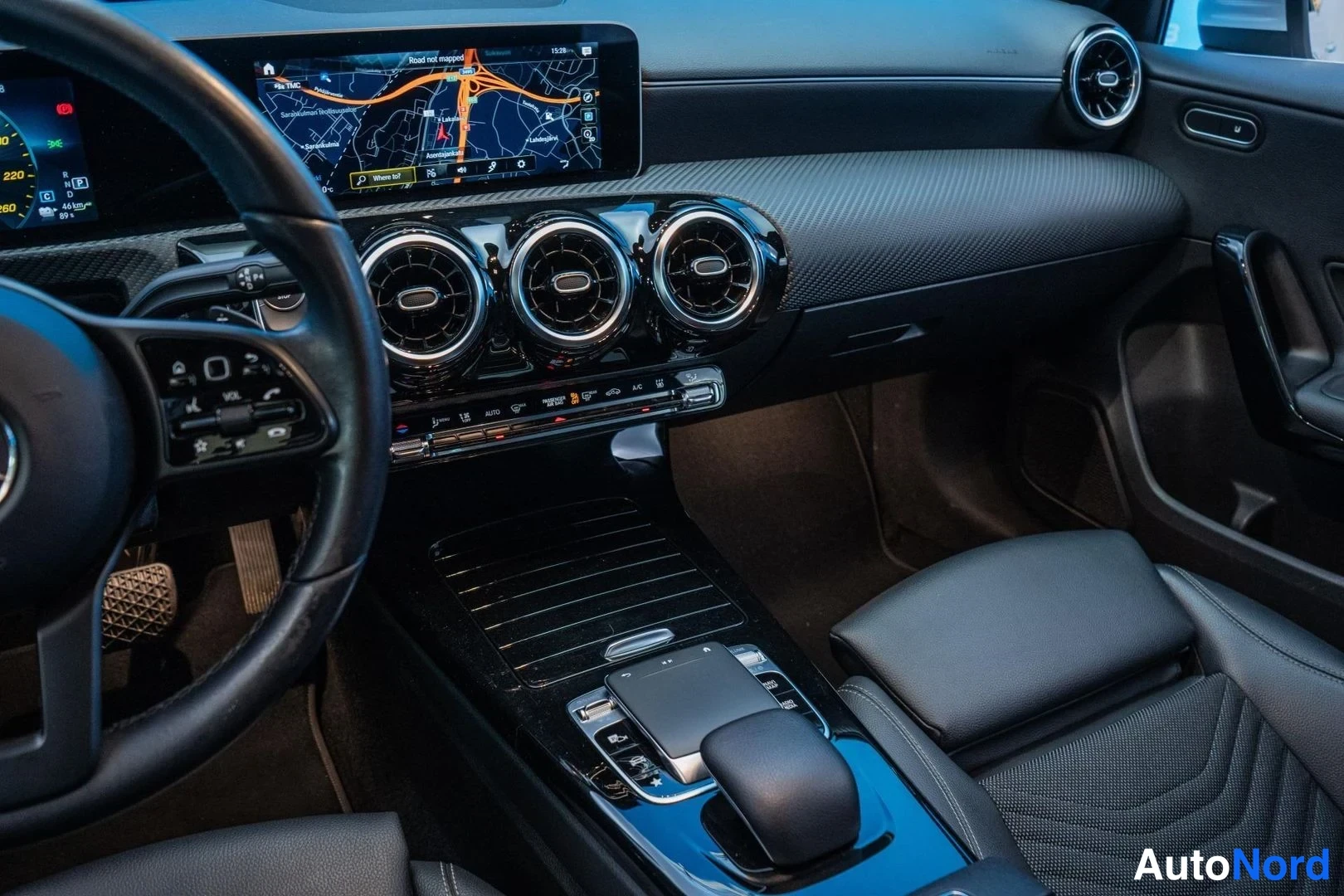 Grey Mercedes-Benz A 250 e 2020, cockpit, photo 9