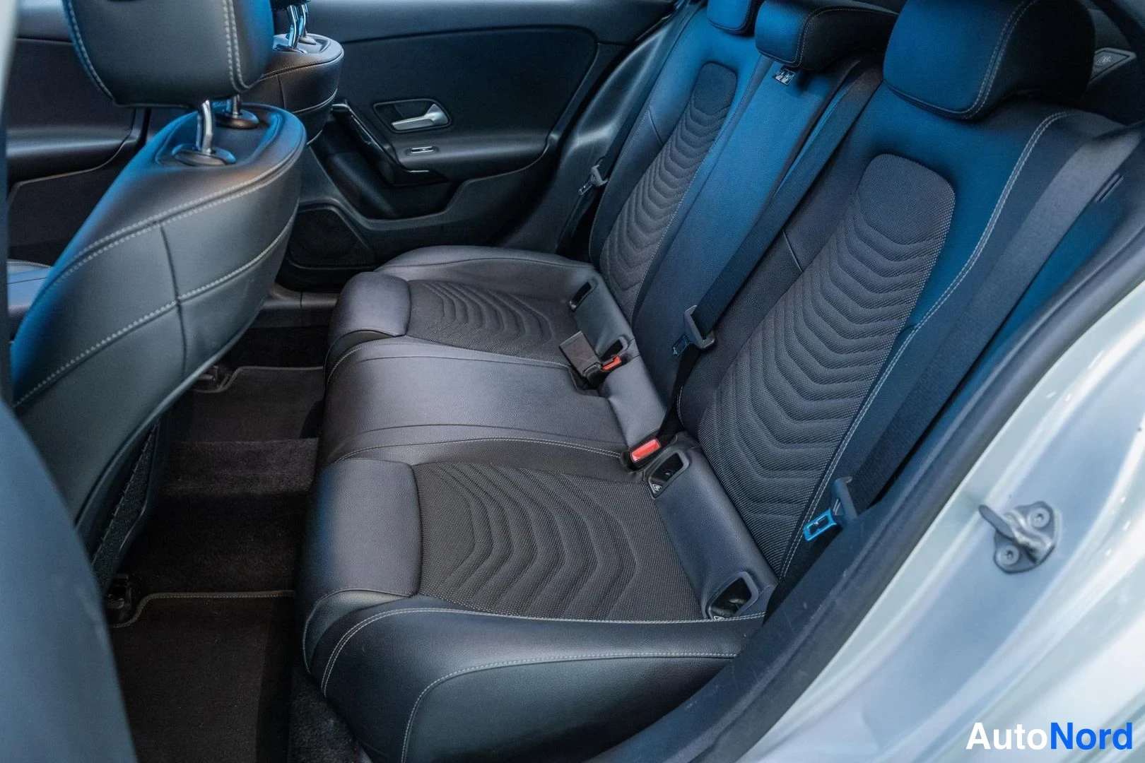 Grey Mercedes-Benz A 250 e 2020, rear seats, photo 12