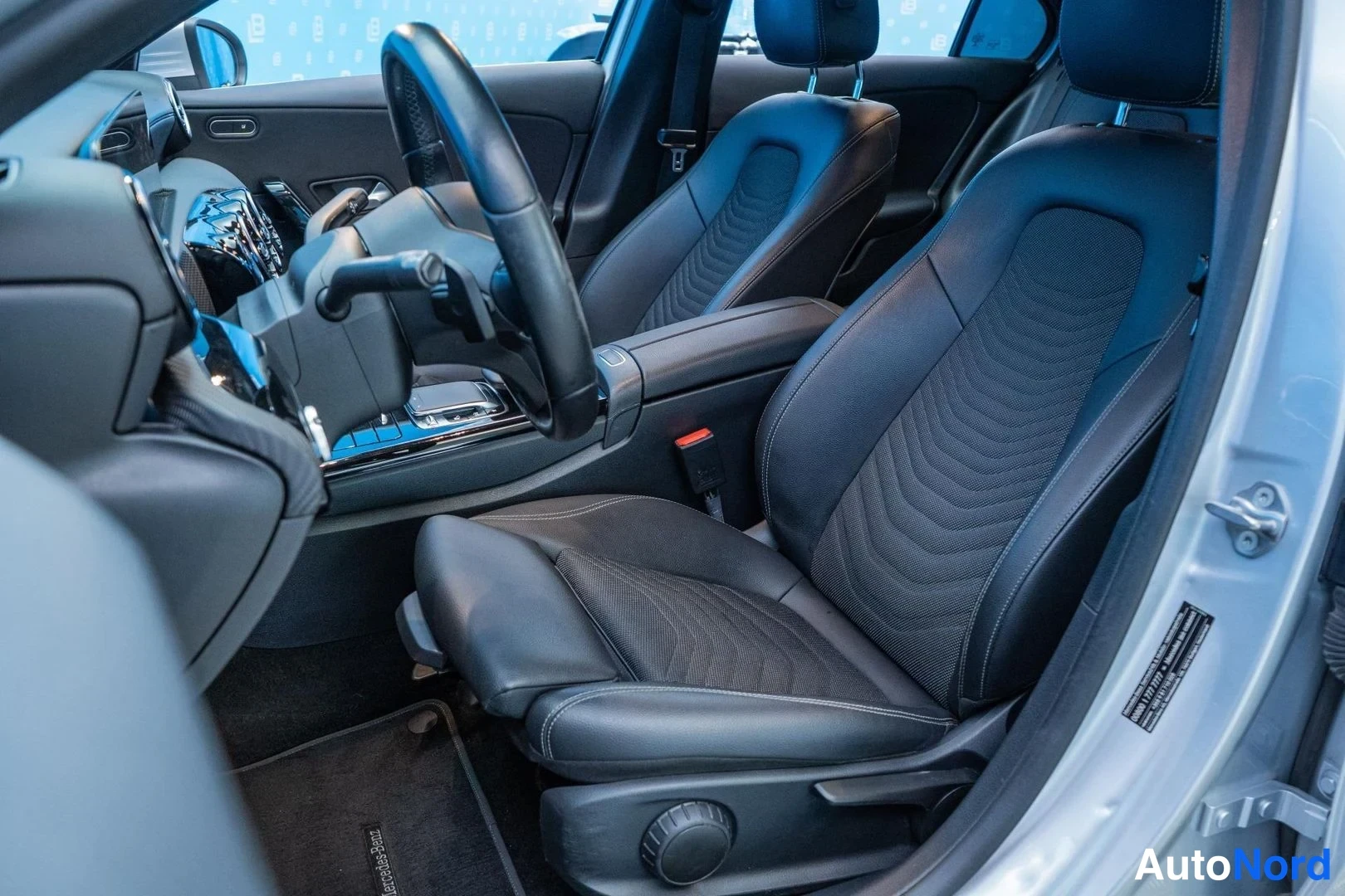 Grey Mercedes-Benz A 250 e 2020, front seats, photo 11
