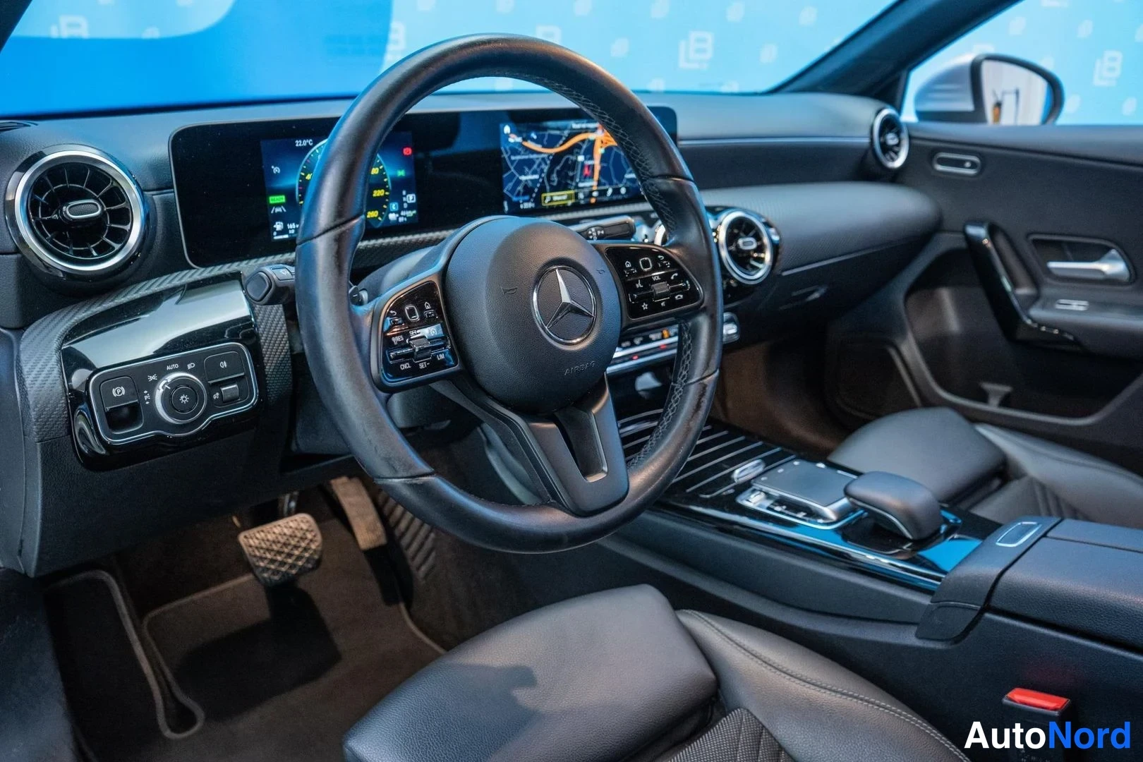 Grey Mercedes-Benz A 250 e 2020, cockpit, photo 7