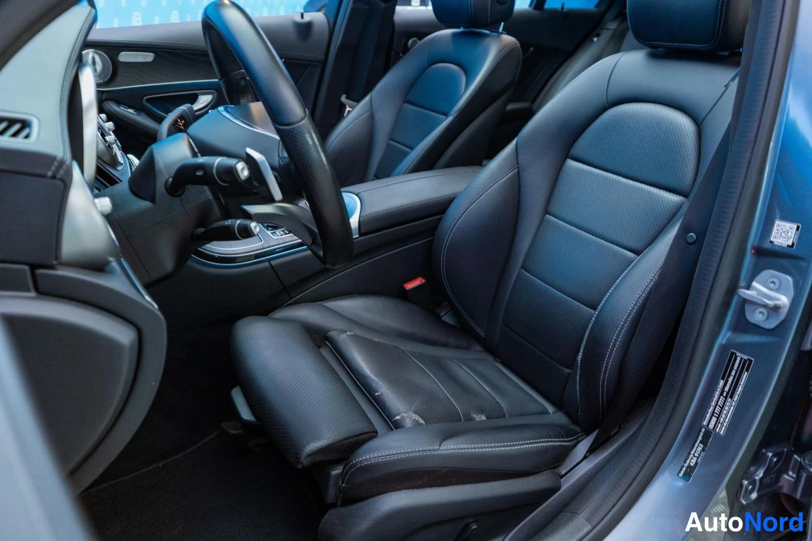 Grey Mercedes-Benz C 220 d 4MATIC 2017, front seats, photo 12