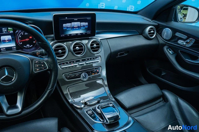 Grey Mercedes-Benz C 350 e 2016, cockpit, photo 10