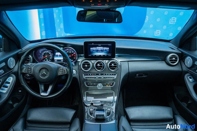 Grey Mercedes-Benz C 350 e 2016, cockpit, photo 8