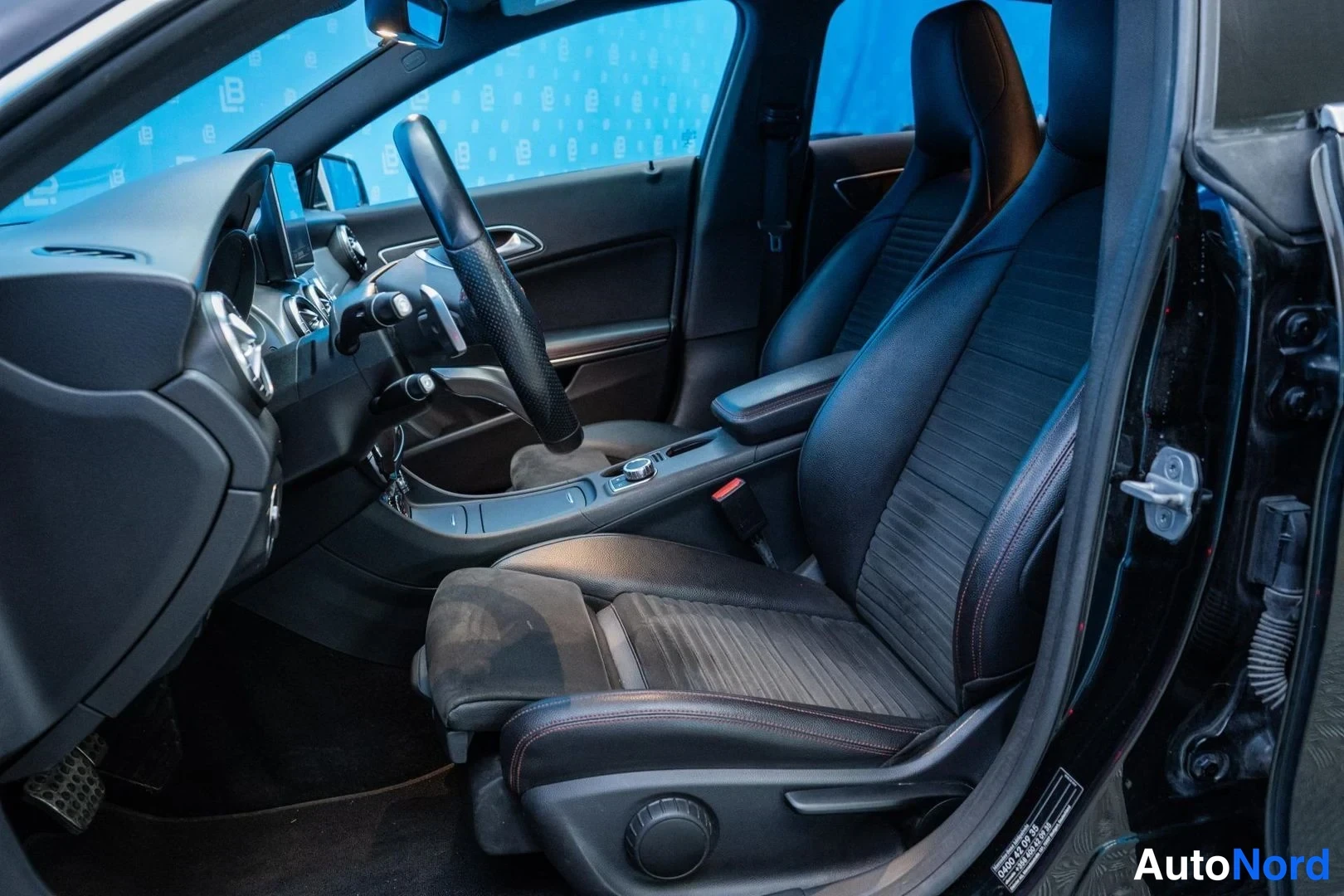 Black Mercedes-Benz CLA 220 CDI 4MATIC 2016, front seats, photo 11
