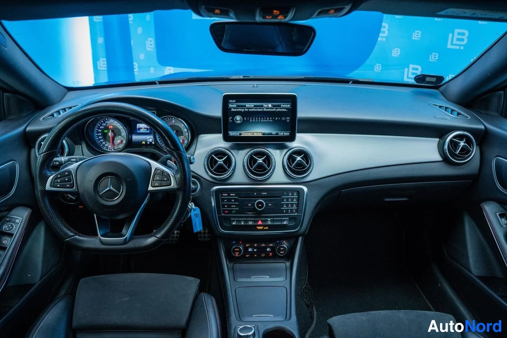 Black Mercedes-Benz CLA 220 CDI 4MATIC 2016, cockpit, photo 8