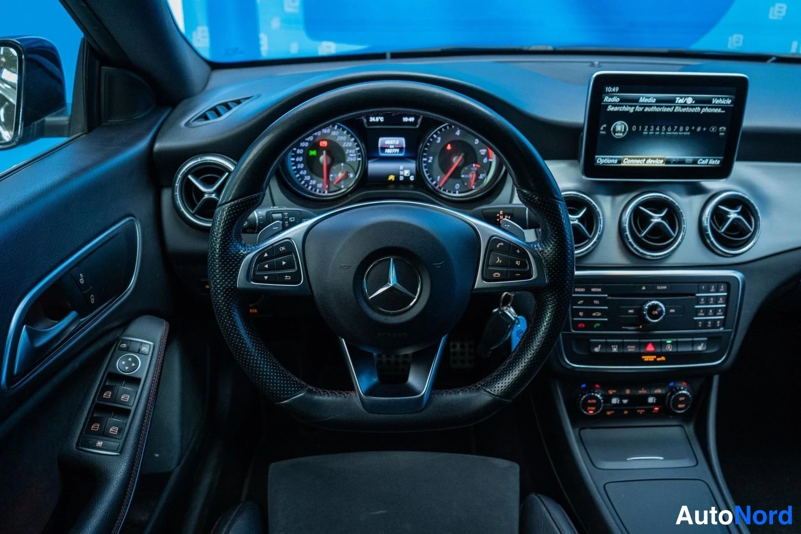 Black Mercedes-Benz CLA 220 CDI 4MATIC 2016, cockpit, photo 9