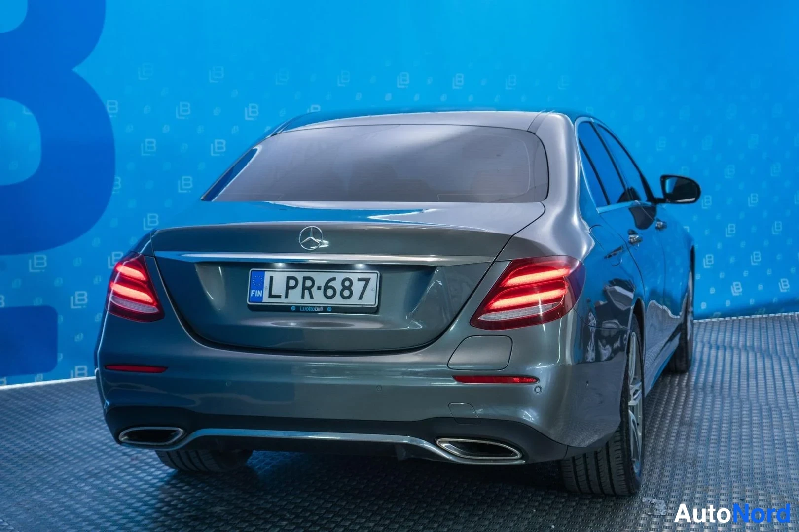 Grey Mercedes-Benz E 350 e 2017, rear, photo 6