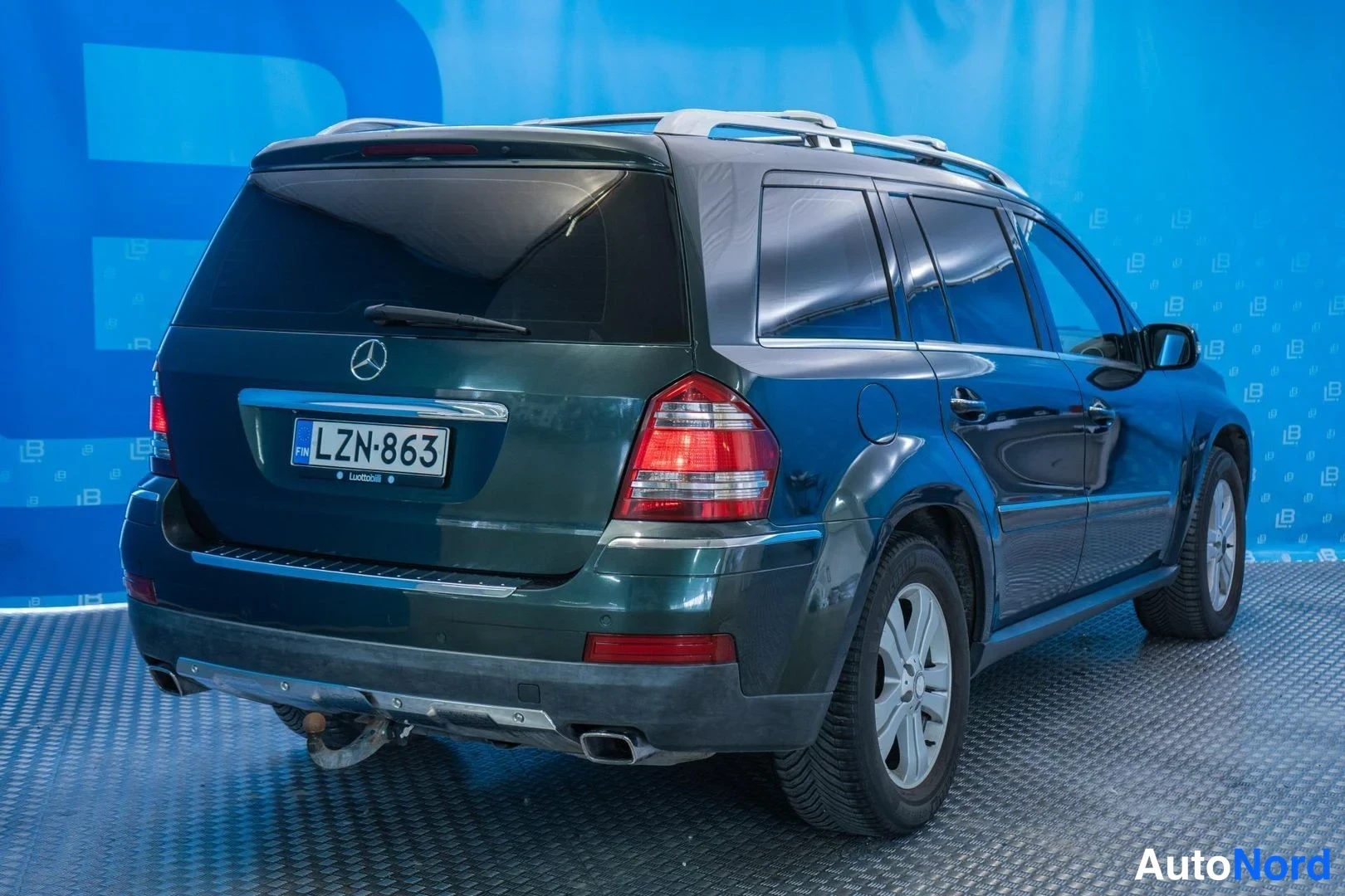 Green Mercedes-Benz GL 420 CDI 4MATIC 2008, rear three-quarter, photo 4