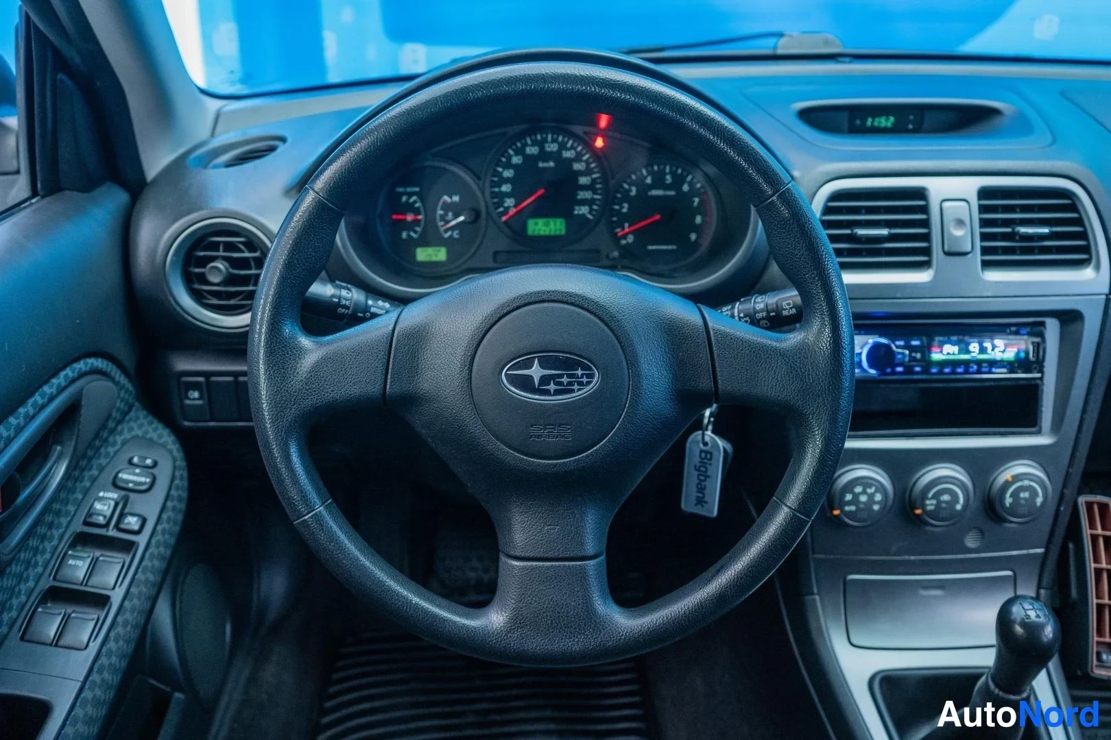Silver Subaru Impreza 2007, cockpit, photo 7