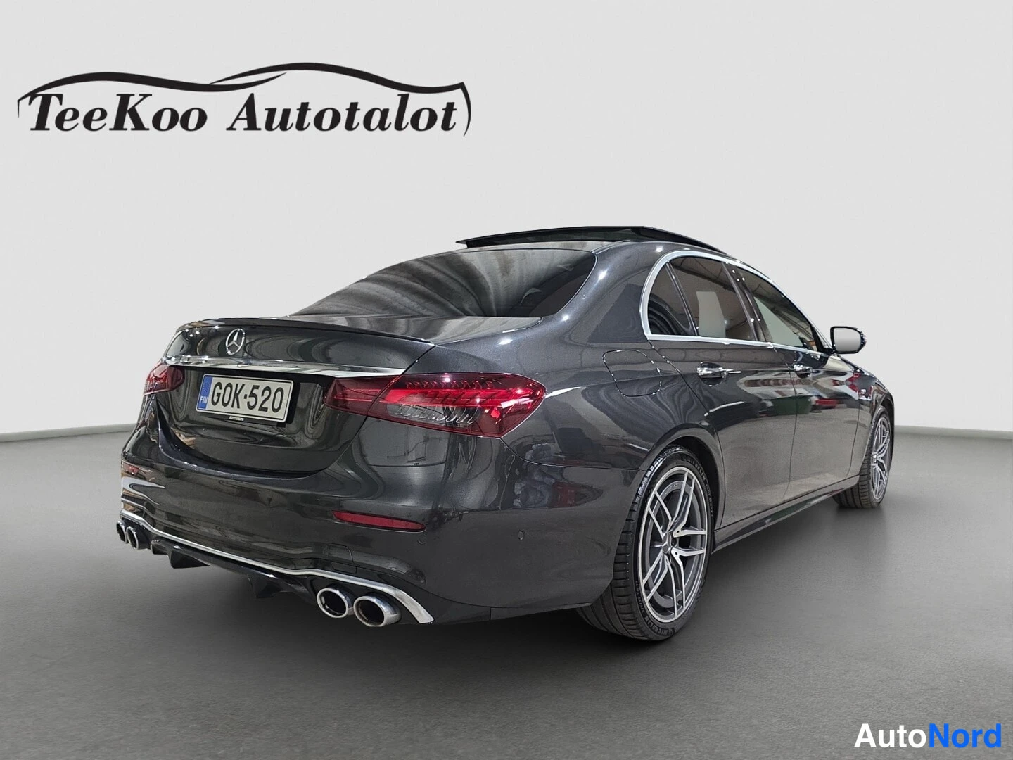 Black Mercedes-Benz E 53 2021, rear three-quarter, photo 5