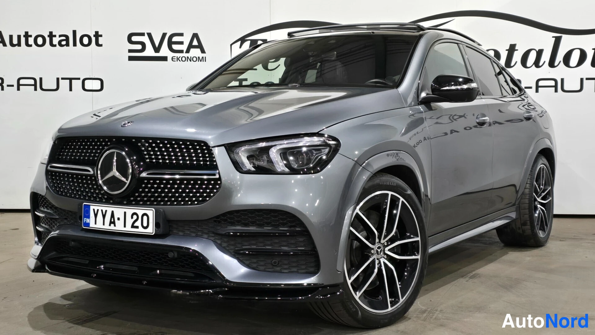 Grey Mercedes-Benz GLE 350 e 4MATIC 2022, front three-quarter, nose to the left, photo 2