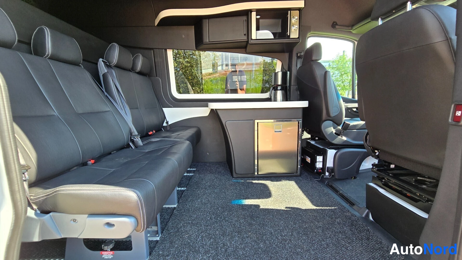 White Mercedes-Benz Sprinter 319 CDI 2023, rear seats, photo 18