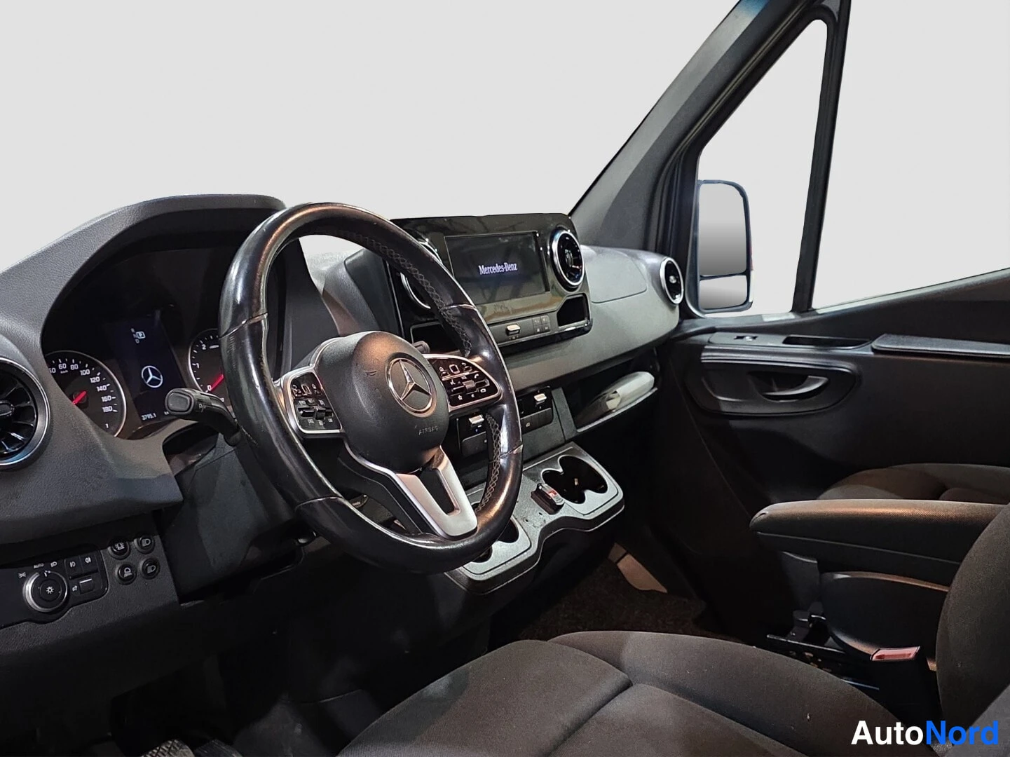 Grey Mercedes-Benz Sprinter 319 CDI 2020, cockpit, photo 10