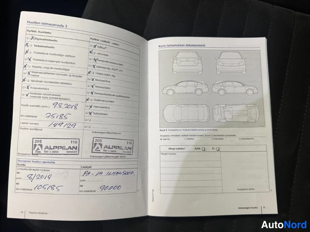 Valkoinen Volkswagen Passat 2015, asiakirja, kuva 11