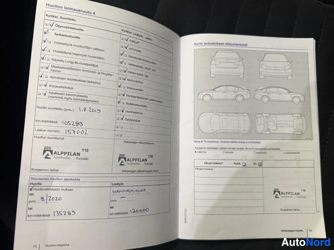 Valkoinen Volkswagen Passat 2015, asiakirja, kuva 12
