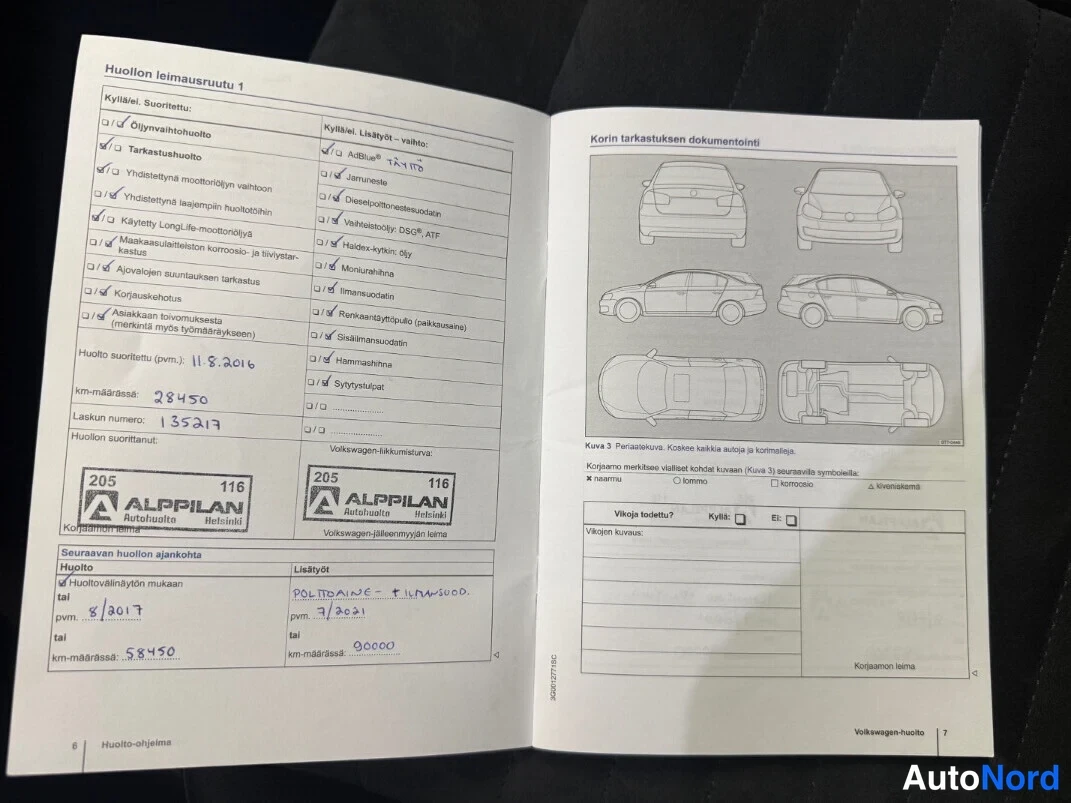 Valkoinen Volkswagen Passat 2015, asiakirja, kuva 9