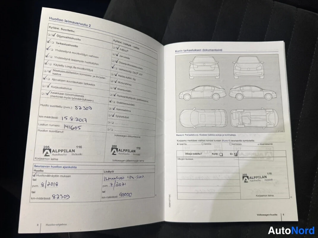 Valkoinen Volkswagen Passat 2015, asiakirja, kuva 10