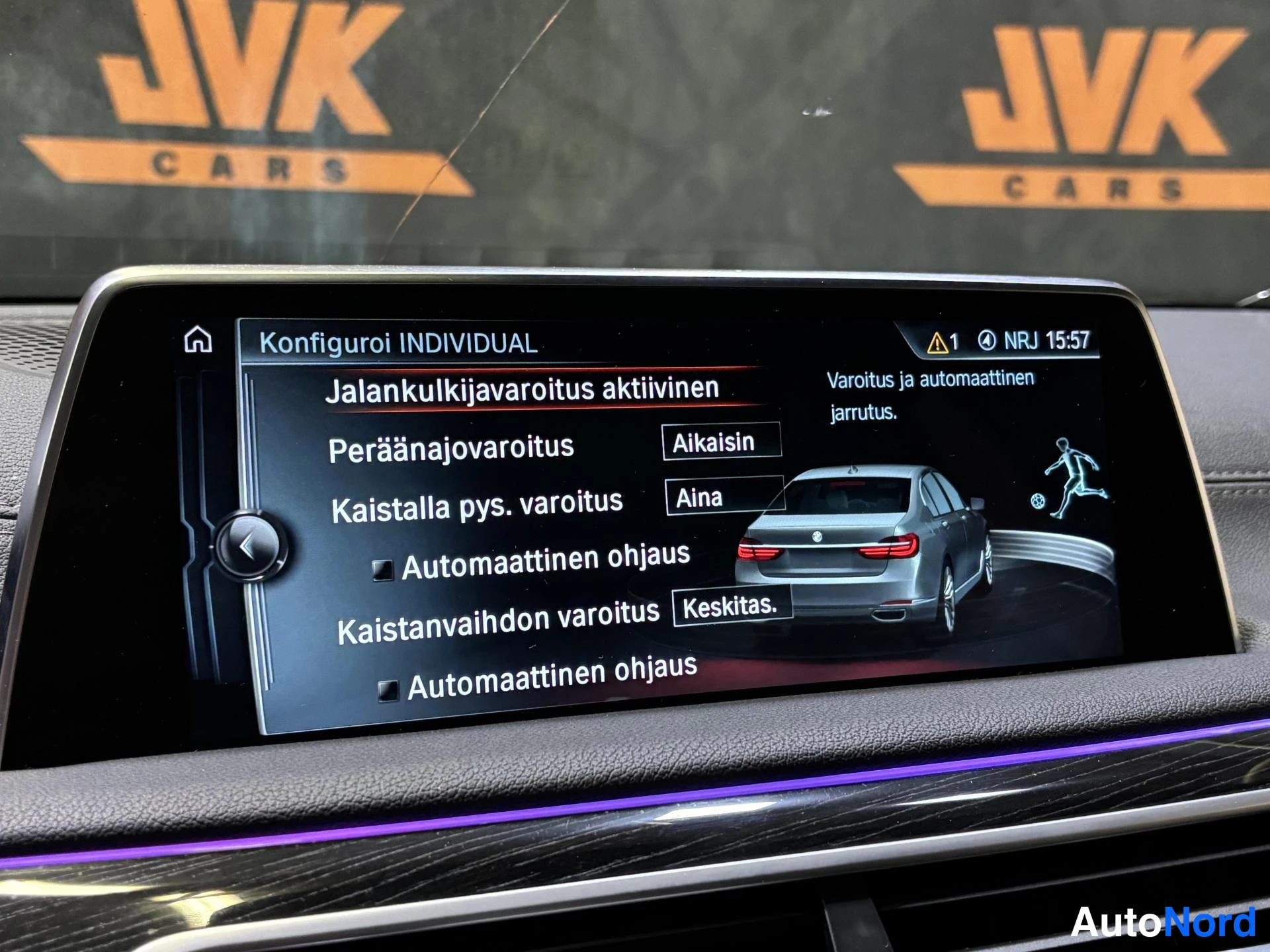 Grey BMW 730d xDrive 2017, detail, photo 15