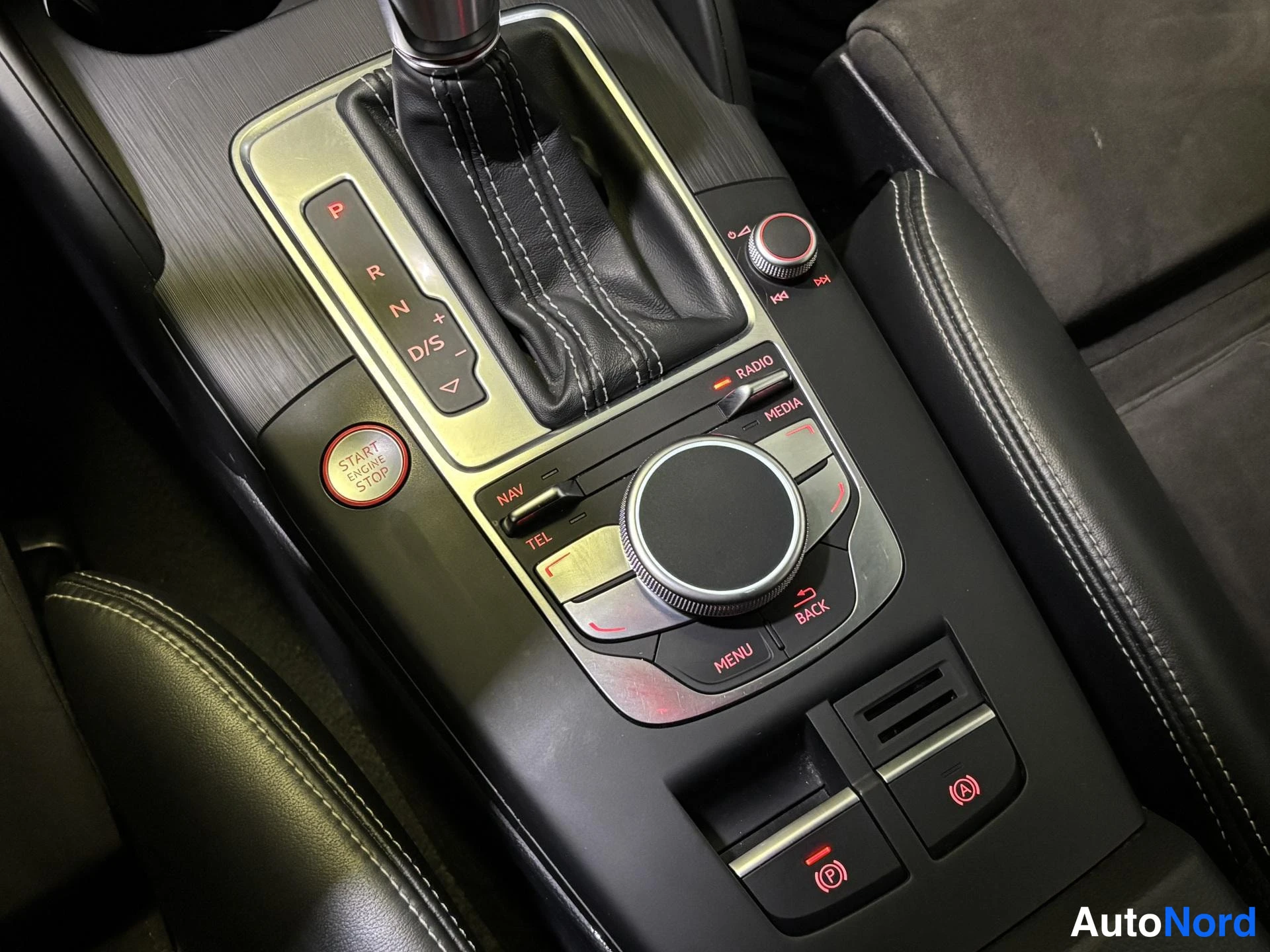 White Audi S3 2014, detail, photo 16