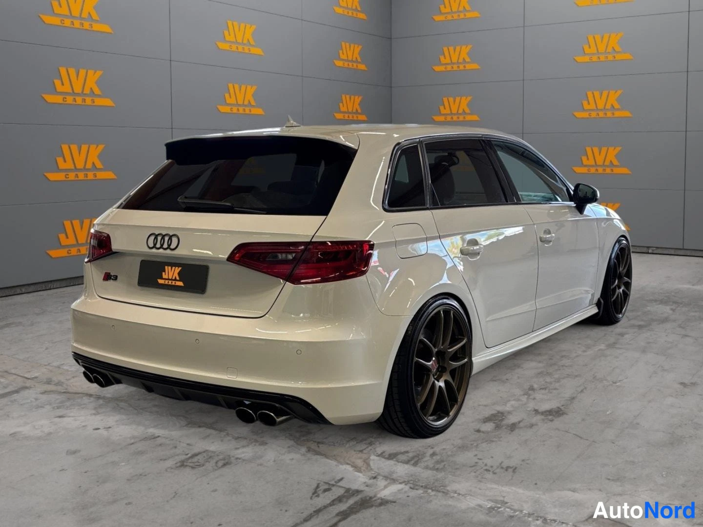 White Audi S3 2014, rear three-quarter, photo 5