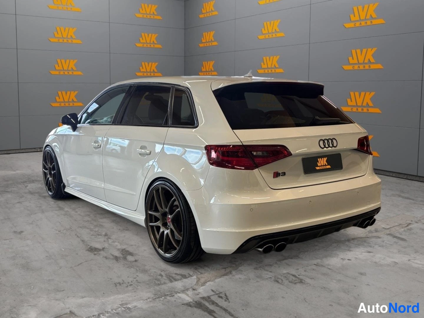 White Audi S3 2014, rear three-quarter, photo 6