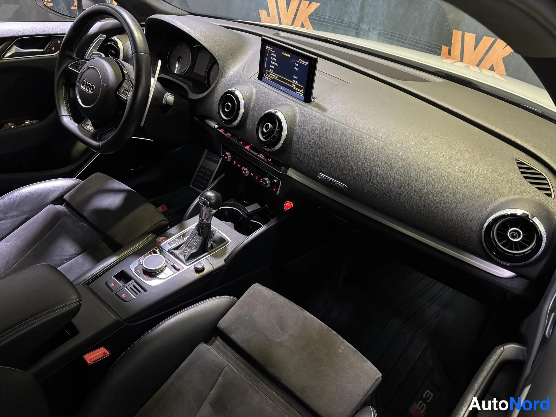 White Audi S3 2014, cockpit, photo 8