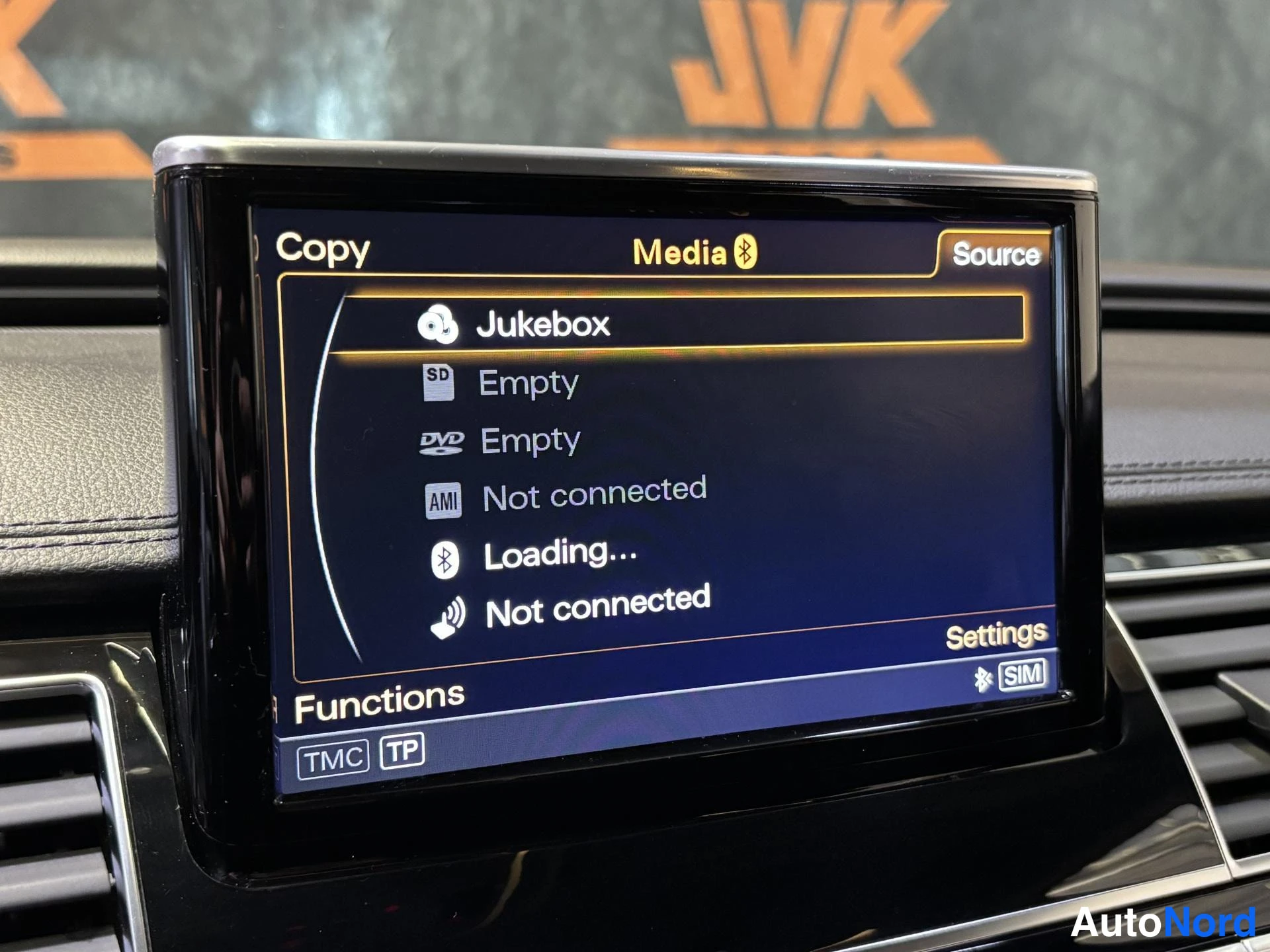 Black Audi A8 2015, detail, photo 24